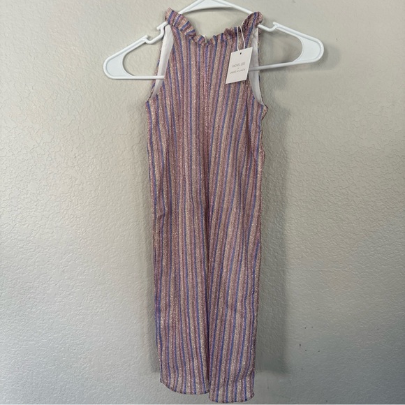 Janie&Jack X Rachel Zoe Stripe Sparkle Jumpsuit 2T - Picture 2 of 8